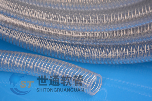 PVC透明钢丝软管，PVC钢丝增强软管